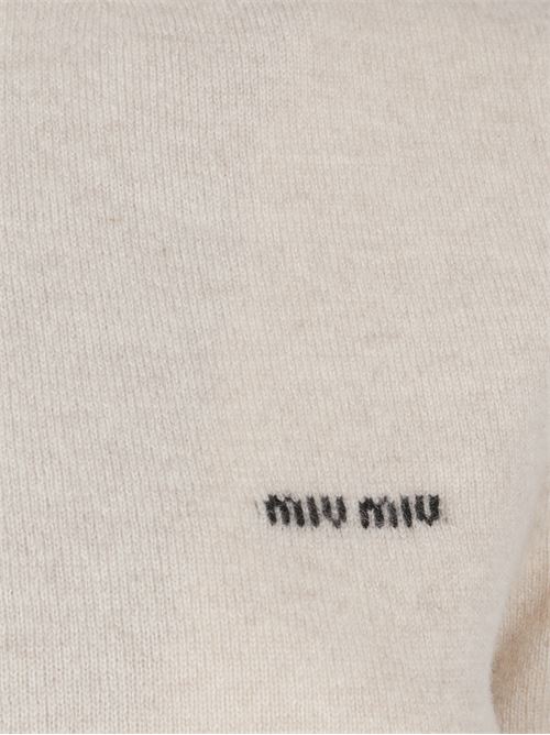 Maglia a collo alto in cashmere MIU MIU | MMR45218A9F0036